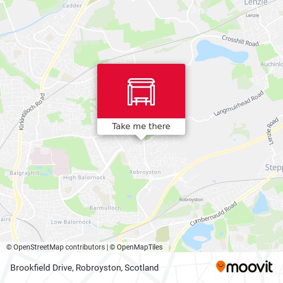 Brookfield Drive, Robroyston map