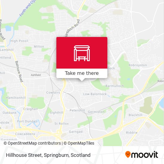 Hillhouse Street, Springburn map