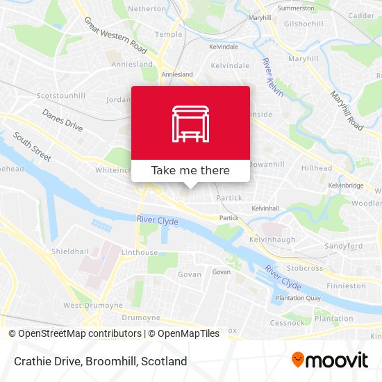 Crathie Drive, Broomhill map