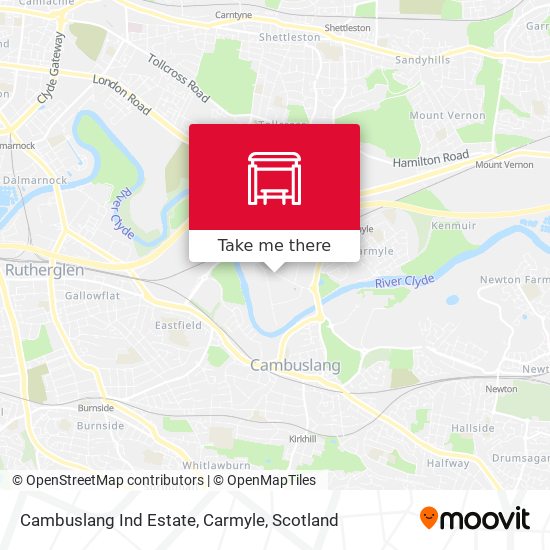 Cambuslang Ind Estate, Carmyle map