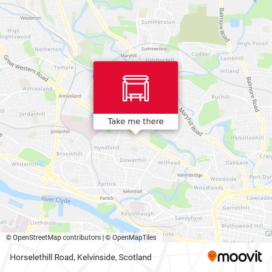 Horselethill Road, Kelvinside map