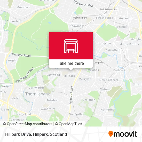 Hillpark Drive, Hillpark map