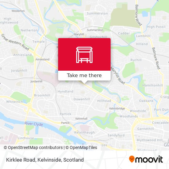 Kirklee Road, Kelvinside map
