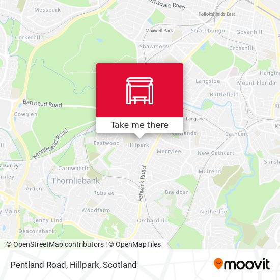 Pentland Road, Hillpark map