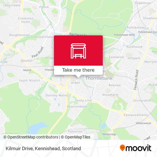 Kilmuir Drive, Kennishead map