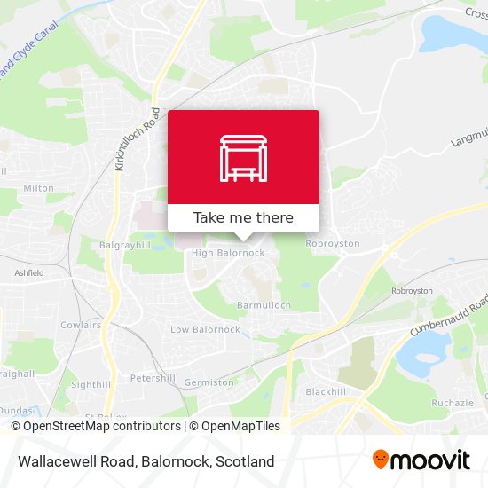 Wallacewell Road, Balornock map
