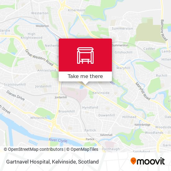 Gartnavel Hospital, Kelvinside map