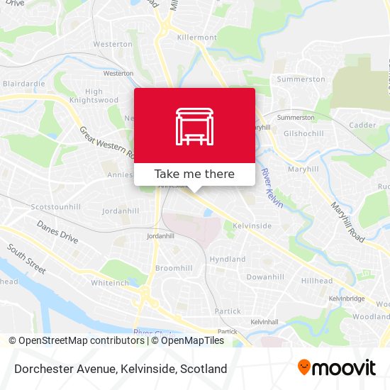 Dorchester Avenue, Kelvinside map