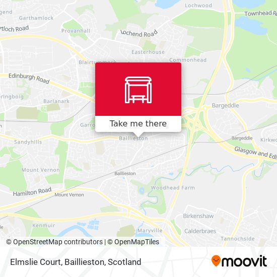 Elmslie Court, Baillieston map