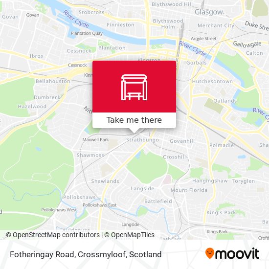 Fotheringay Road, Crossmyloof map