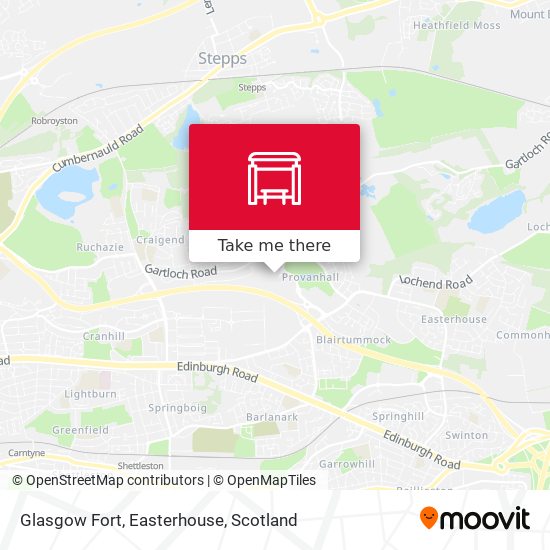 Glasgow Fort, Easterhouse map