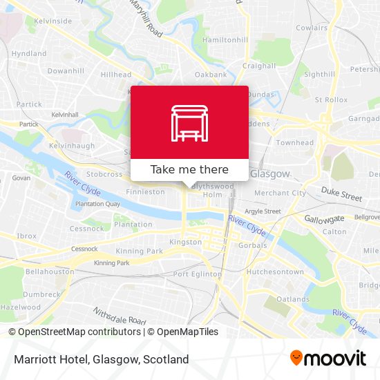 Marriott Hotel, Glasgow map