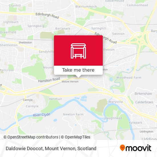 Daldowie Doocot, Mount Vernon map