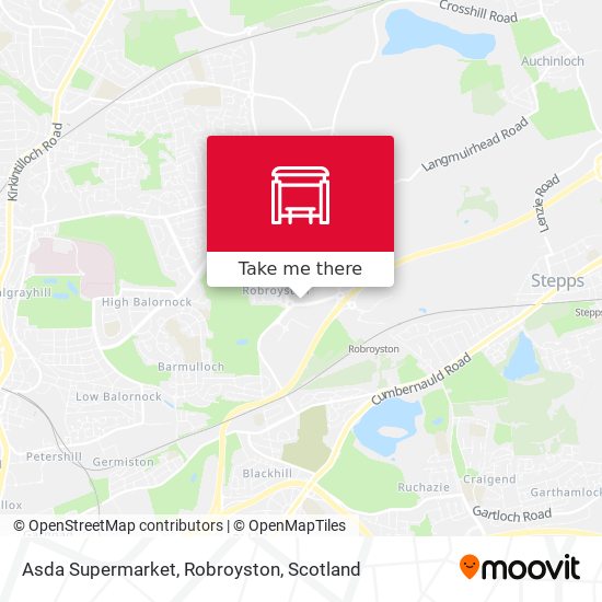Asda Supermarket, Robroyston map