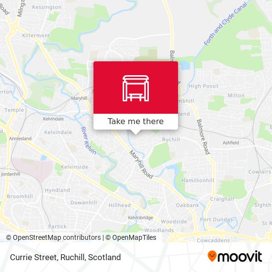 Currie Street, Ruchill map