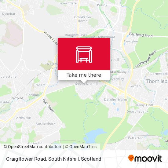 Craigflower Road, South Nitshill map