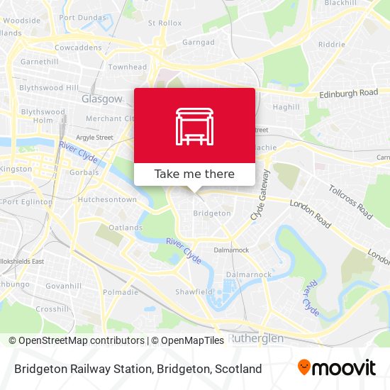 Bridgeton Railway Station, Bridgeton map