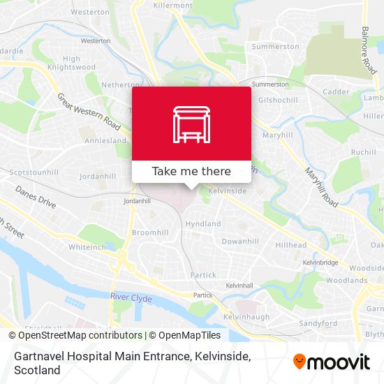 Gartnavel Hospital Main Entrance, Kelvinside map