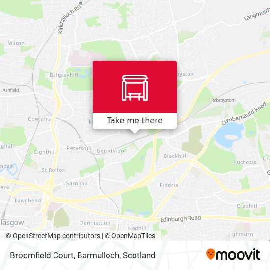 Broomfield Court, Barmulloch map