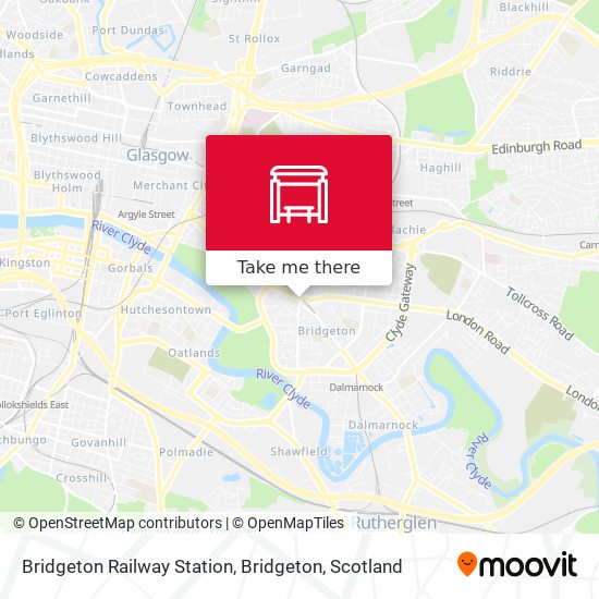 Bridgeton Railway Station, Bridgeton map