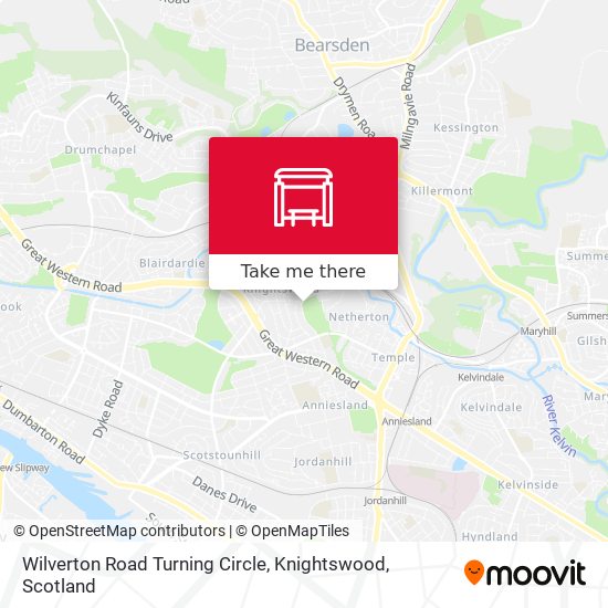 Wilverton Road Turning Circle, Knightswood map