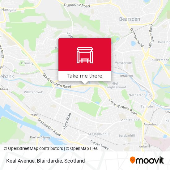 Keal Avenue, Blairdardie map