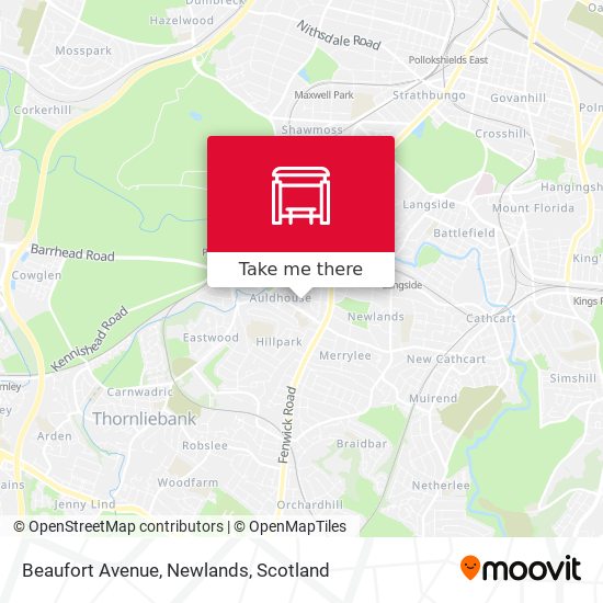 Beaufort Avenue, Newlands map