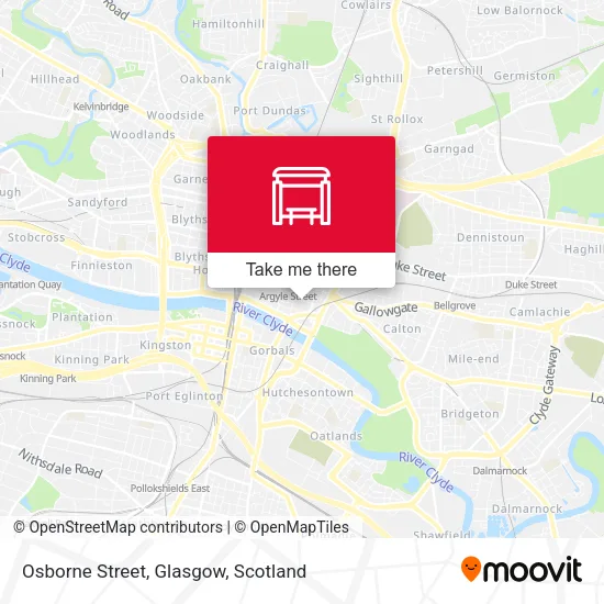 Osborne Street, Glasgow map
