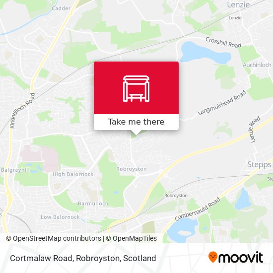 Cortmalaw Road, Robroyston map