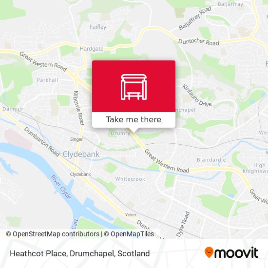 Heathcot Place, Drumchapel map