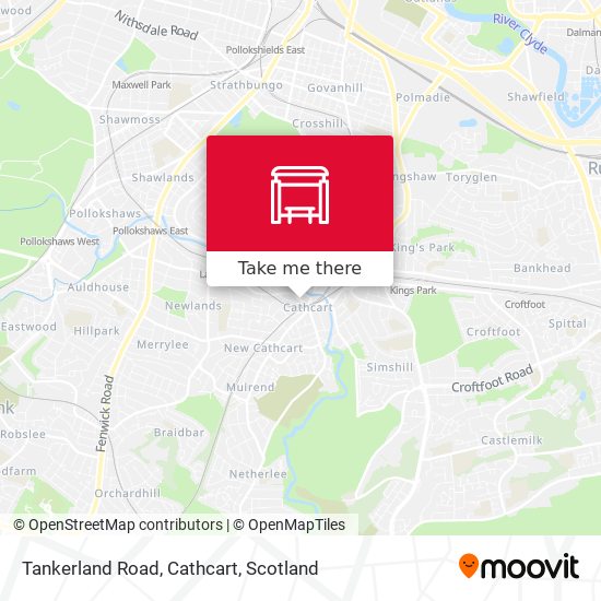 Tankerland Road, Cathcart map