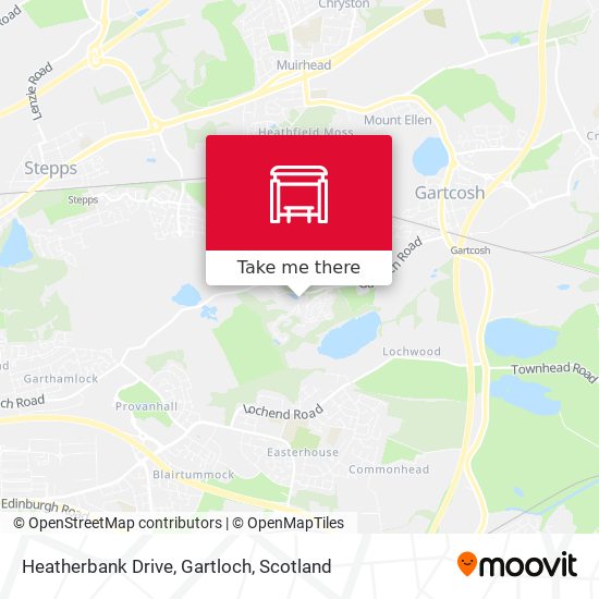 Heatherbank Drive, Gartloch map