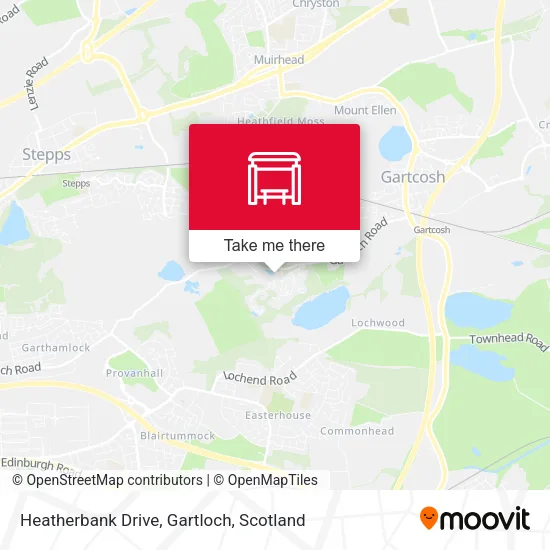 Heatherbank Drive, Gartloch map