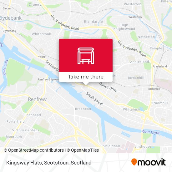 Kingsway Flats, Scotstoun map