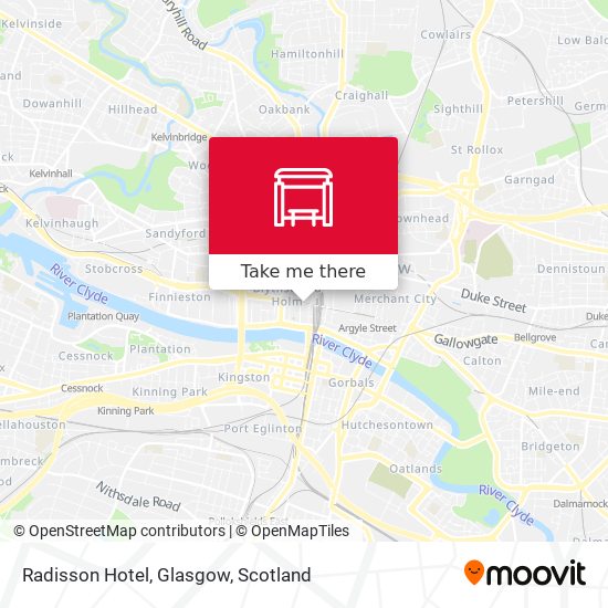 Radisson Hotel, Glasgow map