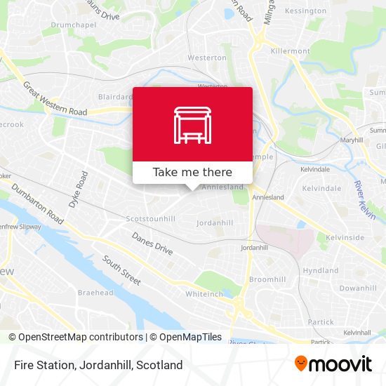 Fire Station, Jordanhill map