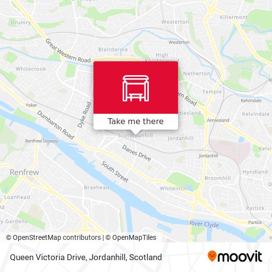 Queen Victoria Drive, Jordanhill map