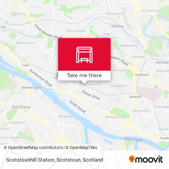Scotstounhill Station, Scotstoun map