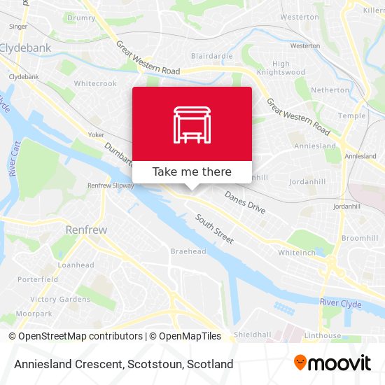 Anniesland Crescent, Scotstoun map