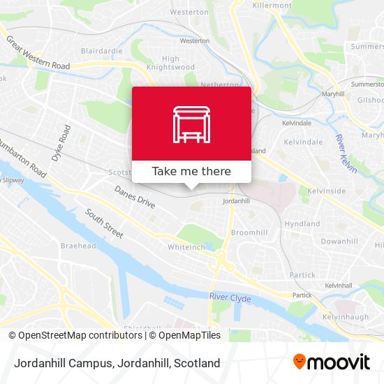 Jordanhill Campus, Jordanhill map