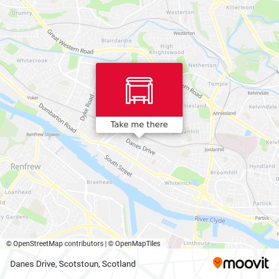 Danes Drive, Scotstoun map