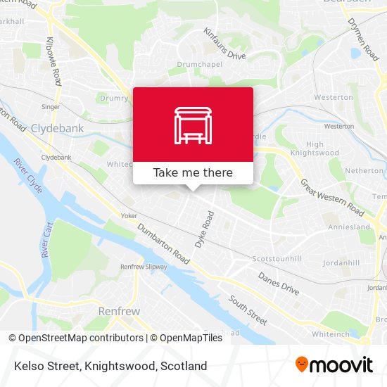 Kelso Street, Knightswood map