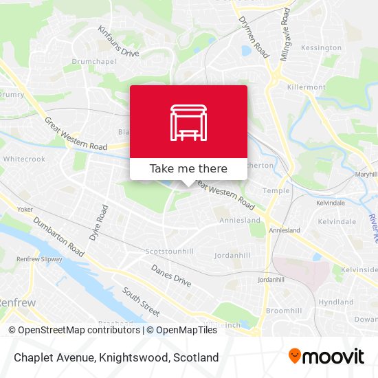 Chaplet Avenue, Knightswood map