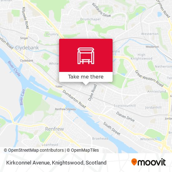 Kirkconnel Avenue, Knightswood map