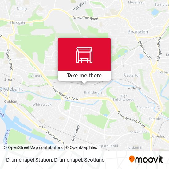 Drumchapel Station, Drumchapel map