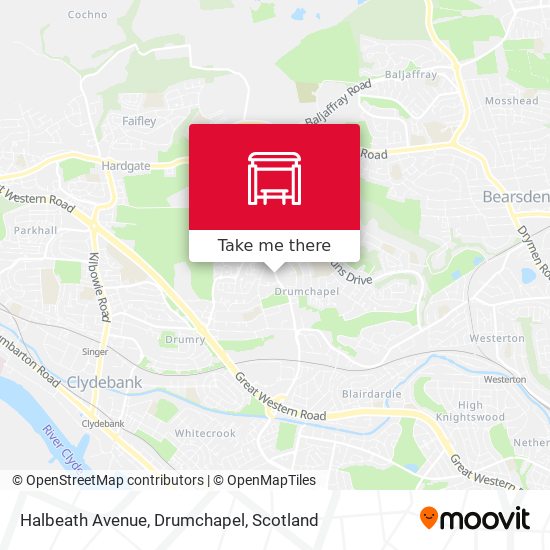 Halbeath Avenue, Drumchapel map
