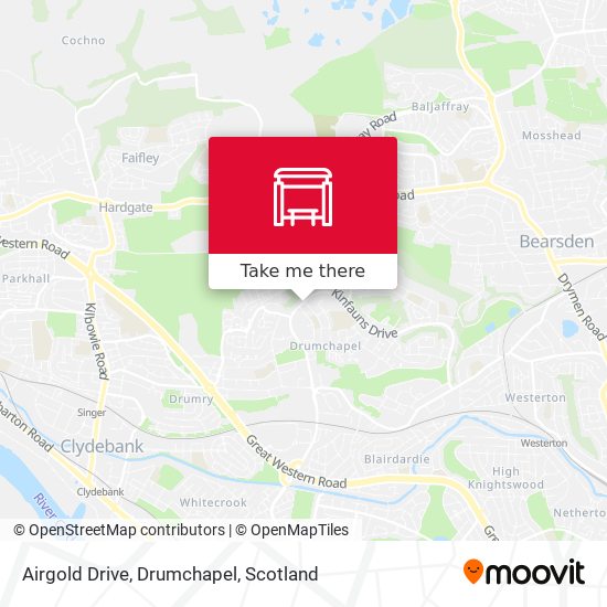Airgold Drive, Drumchapel map