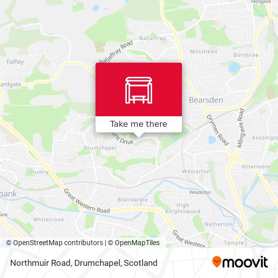 Northmuir Road, Drumchapel map