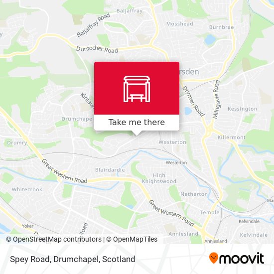 Spey Road, Drumchapel map