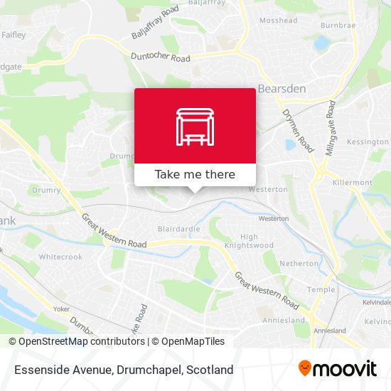 Essenside Avenue, Drumchapel map